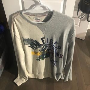 Grey and white Tommy Hilfiger crew neck